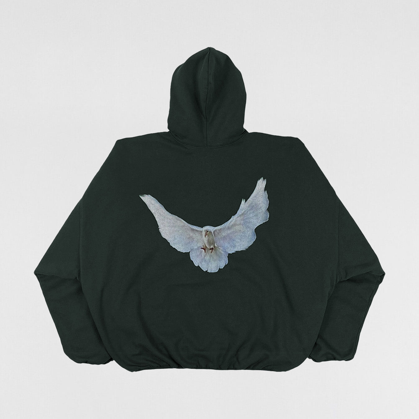 YGEBB 2022 Double Layered Dove Hoodie In Dark Green