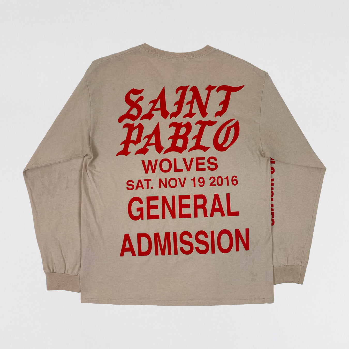 TLOP 2016 Saint Pablo Wolves Long Sleeve In Sand