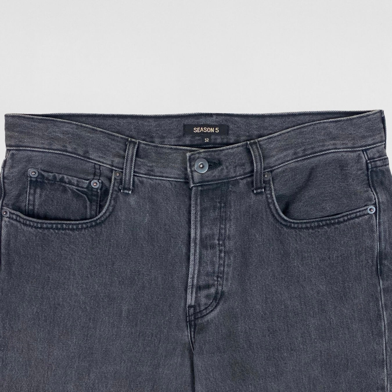 YZY SZN 5 Washed Denim In Faded Ink
